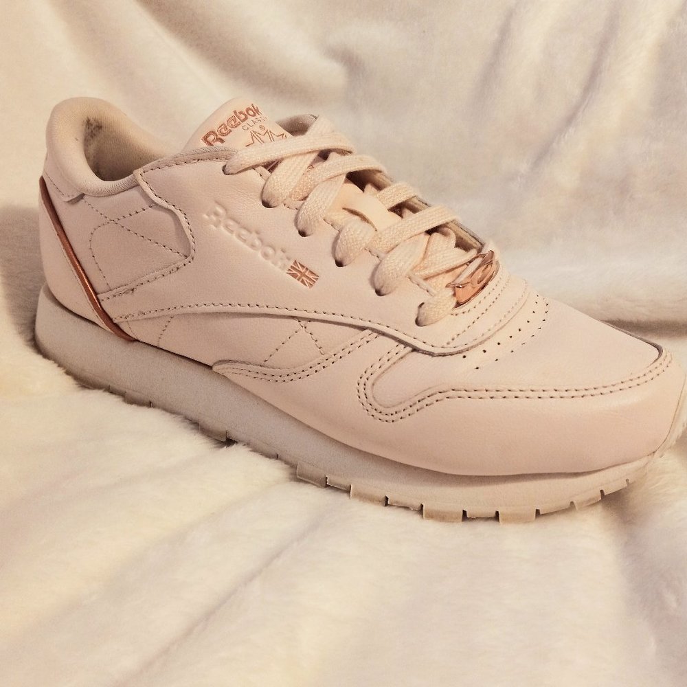 Women's Reebok Classic Rose Gold Royal Glide Running Sneakers - Picture 2 of 5